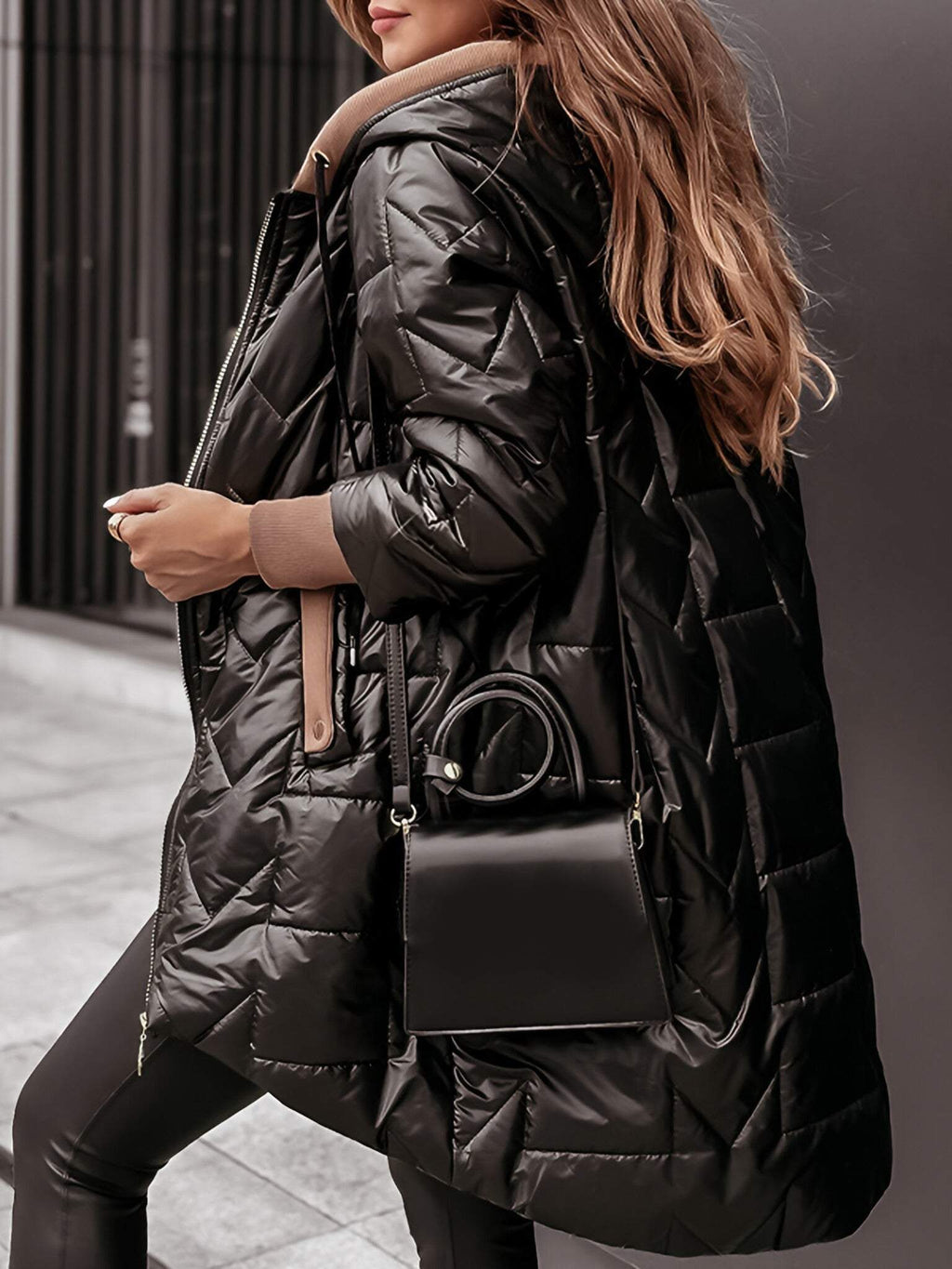 Cosy Hooded Longline Ladies Coat