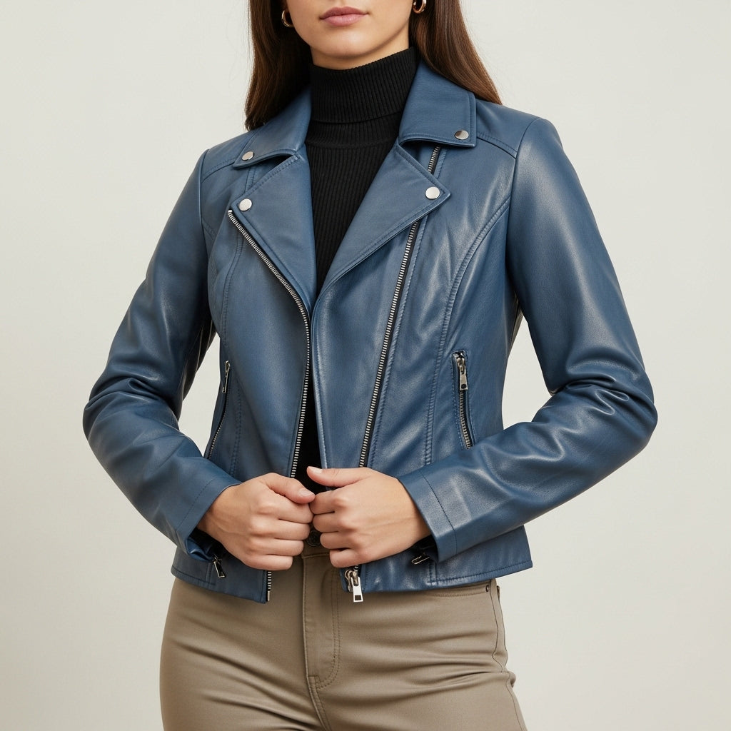Women’s Fitted Leather Jacket