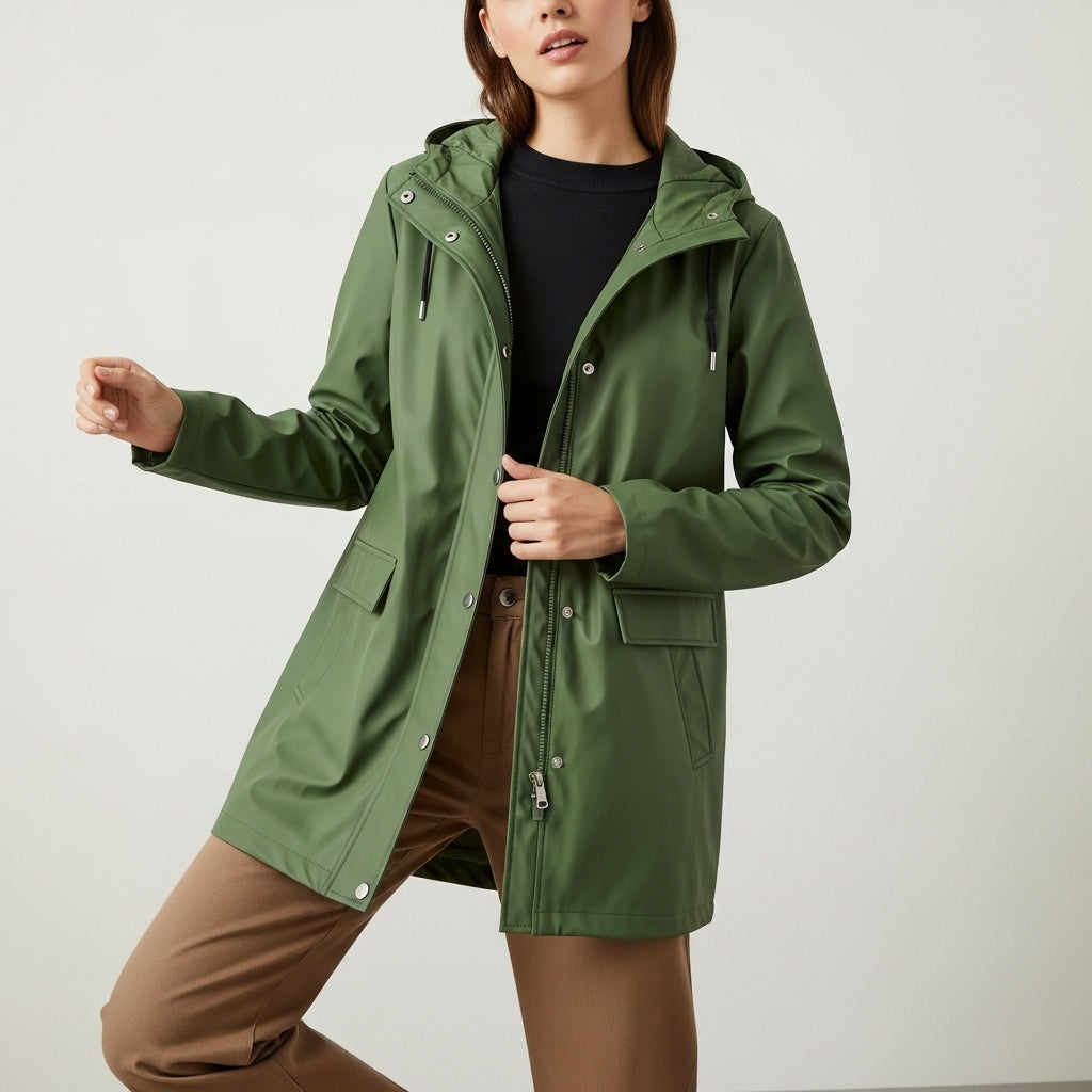 Women’s casual raincoat | With hood