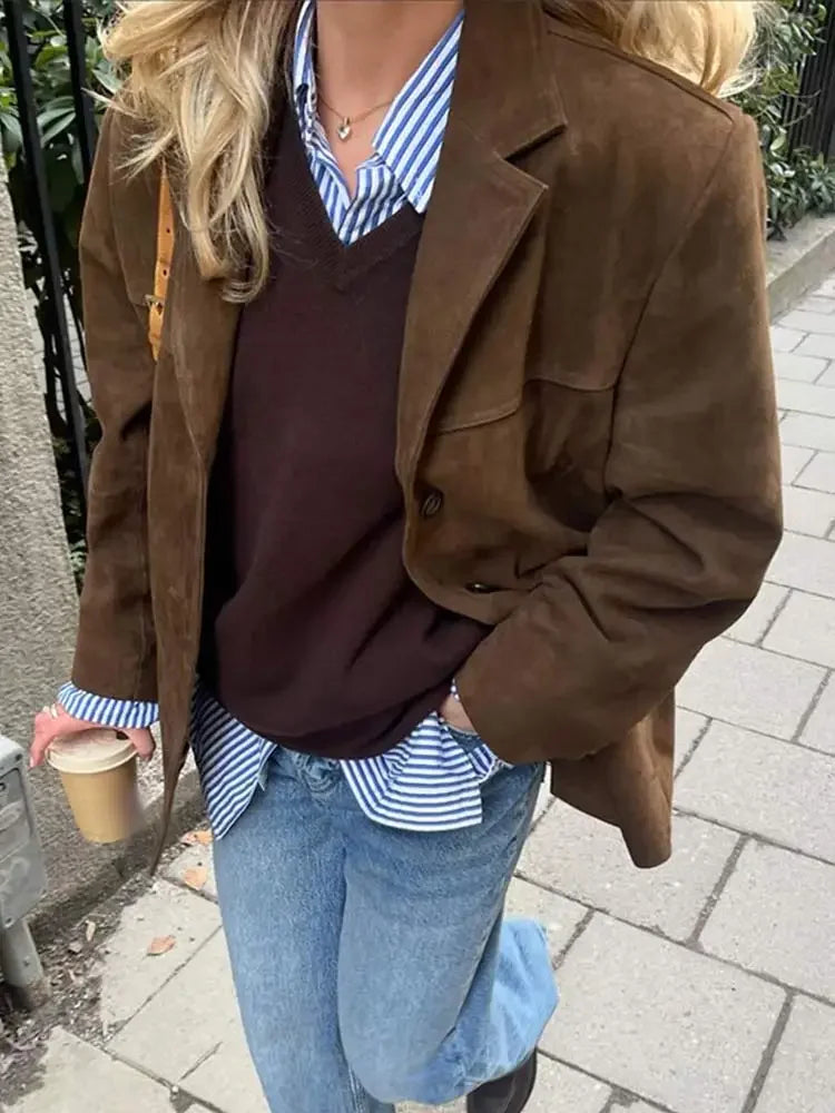 Elegant Tailored Autumn Transitional Jacket