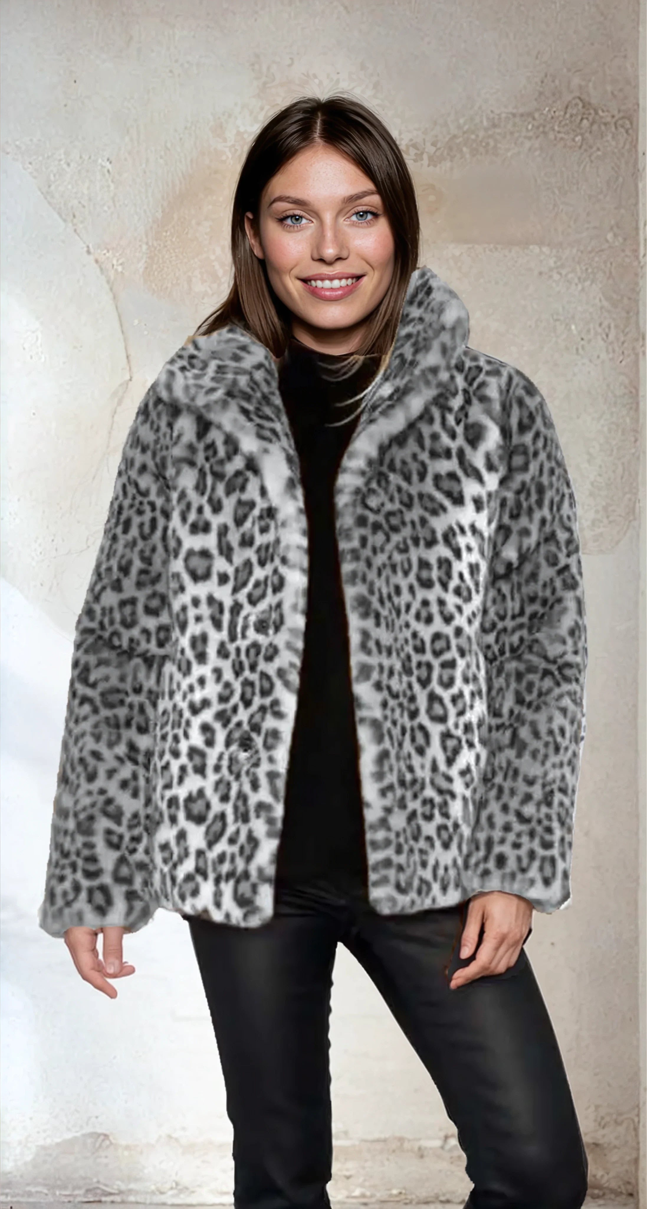 Bold Leopard Print Statement Jacket