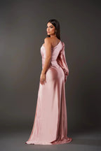 Women’s Sleeveless Maxi Dress – High Side Split – Floor-Length Evening Gown