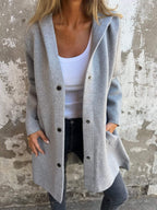 Lightweight Long Hooded Mid-Season Jacket