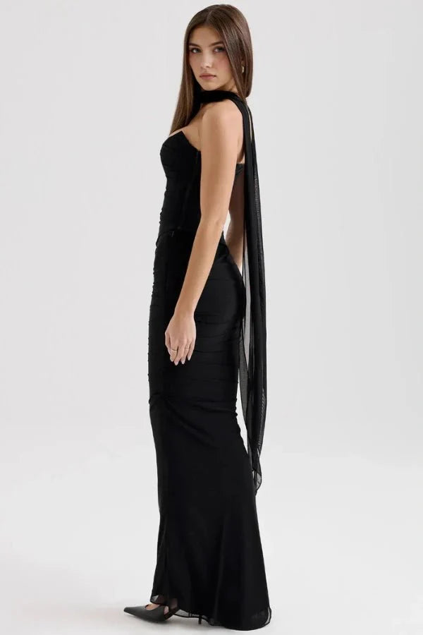 Elegant Corset Maxi Dress
