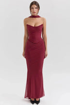 Elegant Corset Maxi Dress