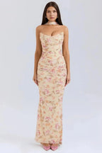 Elegant Corset Maxi Dress