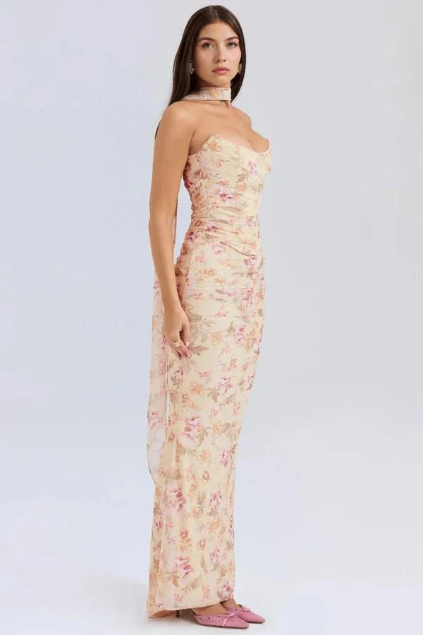 Elegant Corset Maxi Dress
