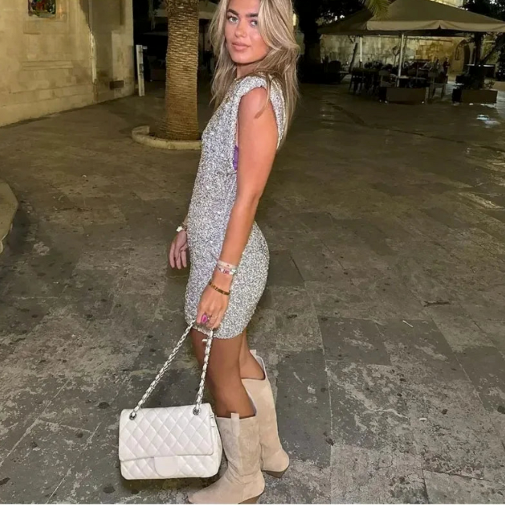 Sparkling Sequin Evening Mini Dress