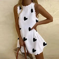 Women's Short Sleeve Mini Dress - Relaxed Fit