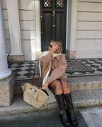 Loose Large Lapel Button Coat