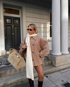Loose Large Lapel Button Coat