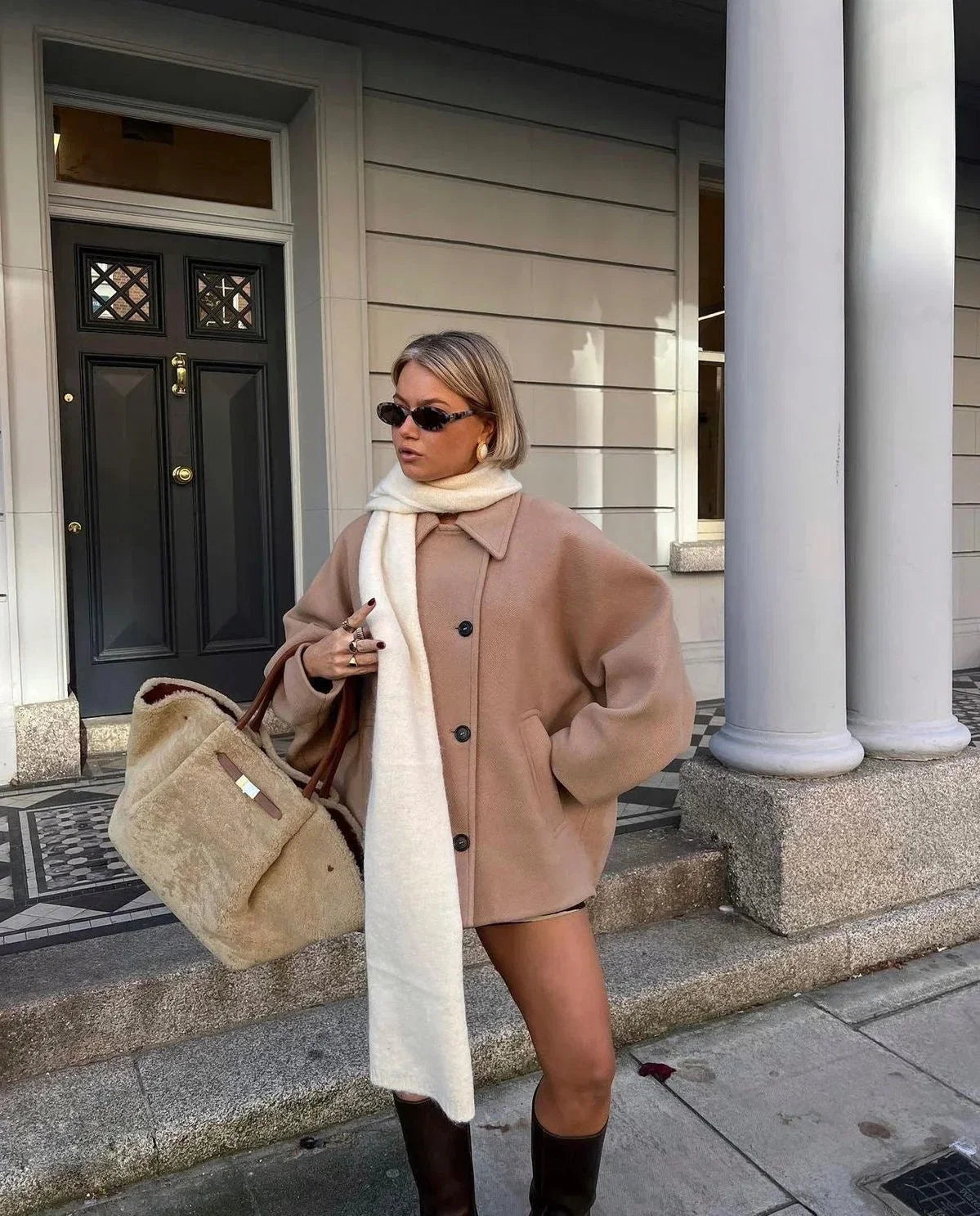 Loose Large Lapel Button Coat