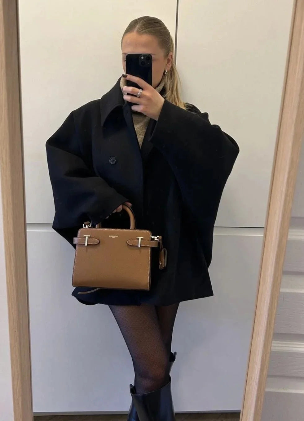 Loose Large Lapel Button Coat