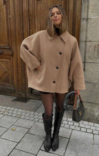 Loose Large Lapel Button Coat