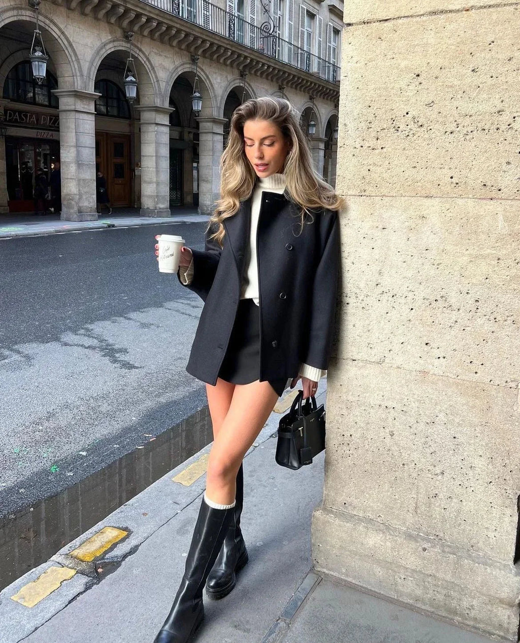 Loose Large Lapel Button Coat