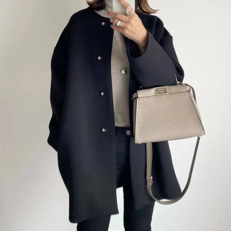 Chic Modern Button Up Coat