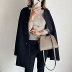 Chic Modern Button Up Coat