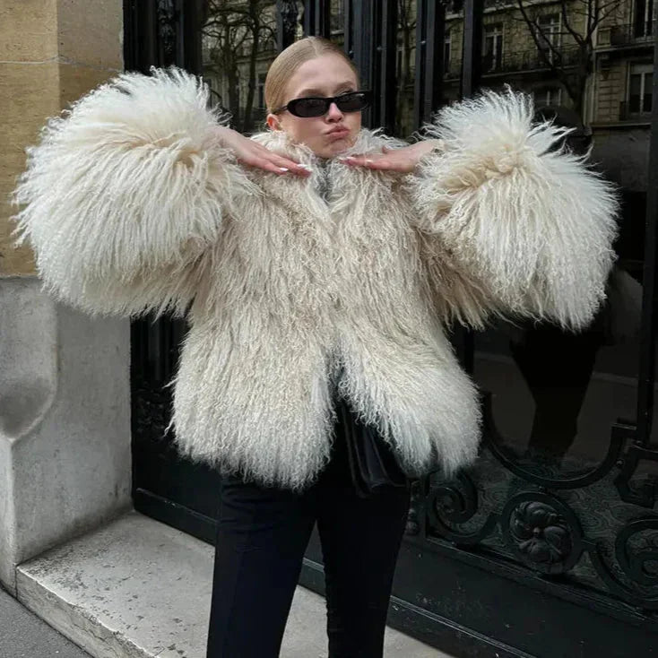 Chic Soft Plush Textured Coat