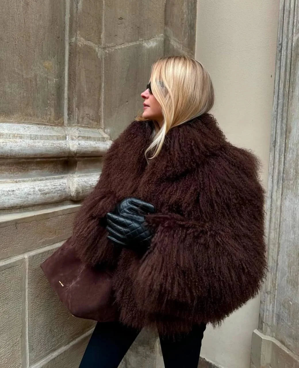 Chic Soft Plush Textured Coat