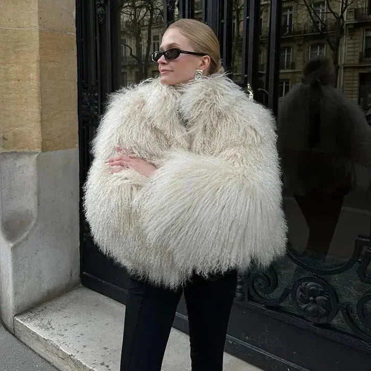 Chic Soft Plush Textured Coat