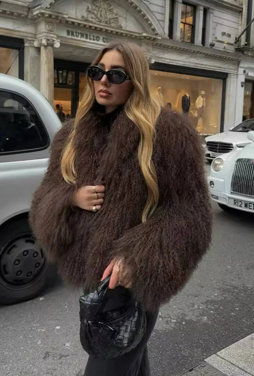 Chic Soft Plush Textured Coat