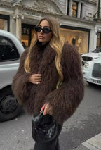 Chic Soft Plush Textured Coat