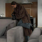 Long Faux Fur Winter Coat