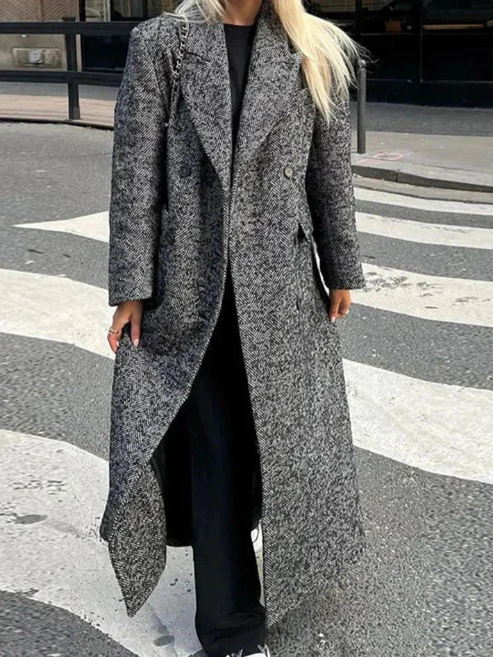 Long Grey Trend Winter Coat