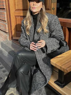 Long Grey Trend Winter Coat