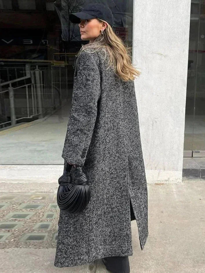 Long Grey Trend Winter Coat