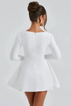 Long Sleeve Sweetheart Mini Dress