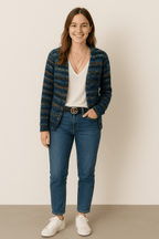 Soft Multicolour Open Knit Cardigan