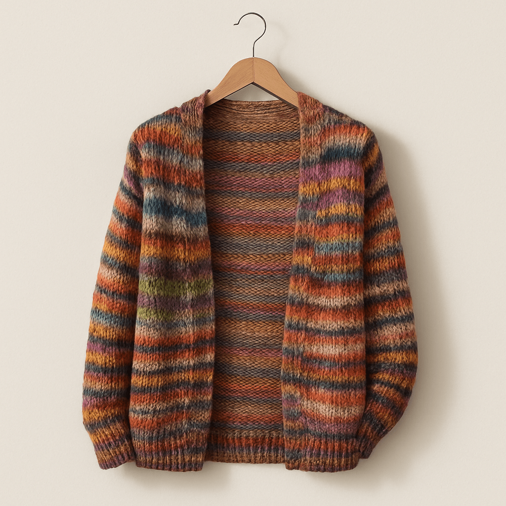Soft Multicolour Open Knit Cardigan
