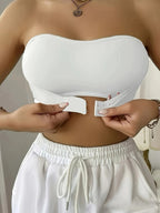 Ladies' Sporty Bandeau Bra – Seamless, Non-Slip, Suitable for Sport and Casual Use