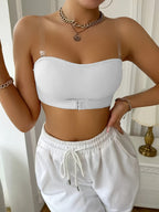 Ladies' Sporty Bandeau Bra – Seamless, Non-Slip, Suitable for Sport and Casual Use
