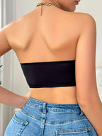 Ladies' Sporty Bandeau Bra – Seamless, Non-Slip, Suitable for Sport and Casual Use