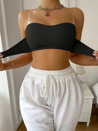 Ladies' Sporty Bandeau Bra – Seamless, Non-Slip, Suitable for Sport and Casual Use