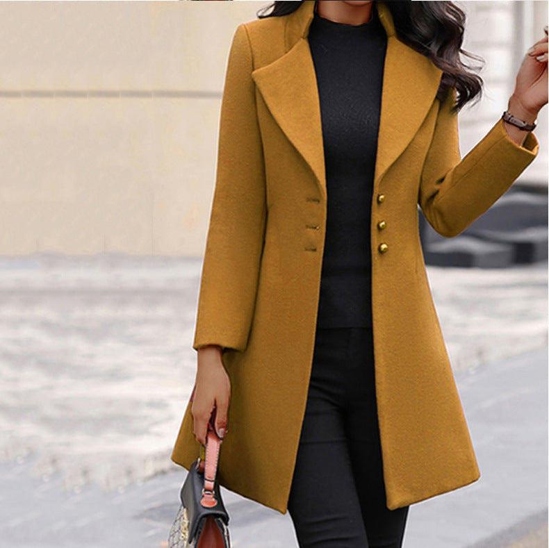 Elegant Stylish Long-Sleeve Everyday Jacket