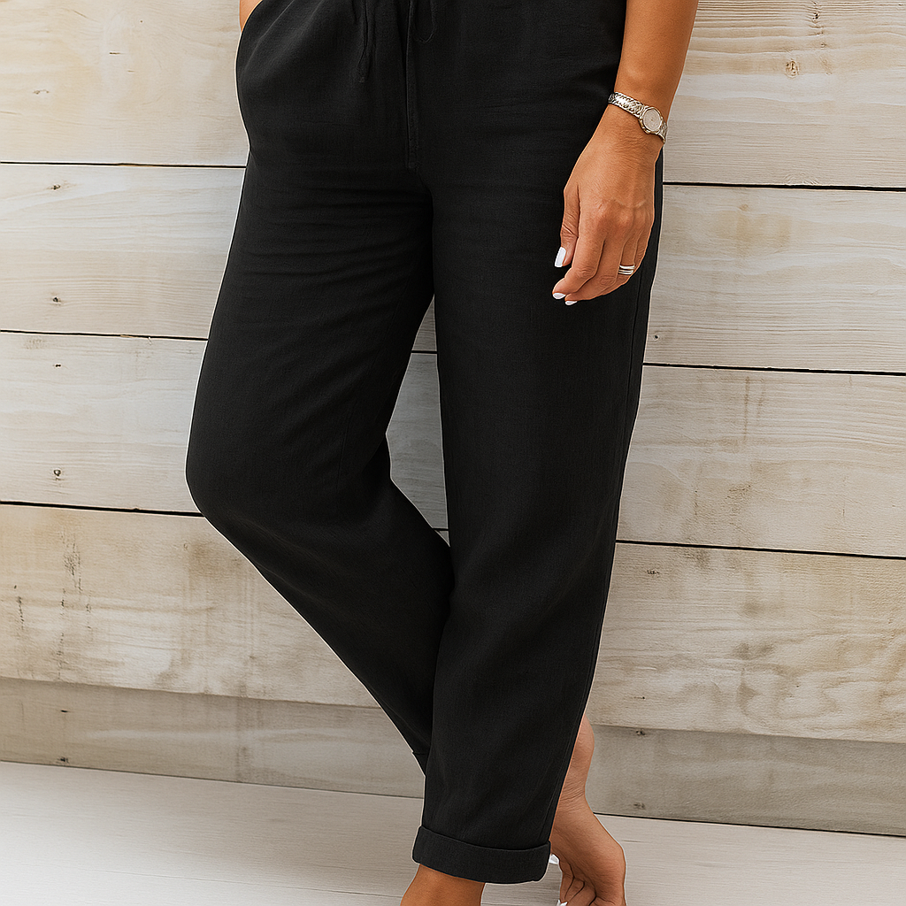 Stylish Cotton Linen Women's Trousers