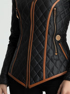 Diamond Quilted Padded Warm Jacket