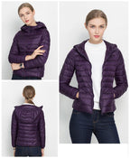 Lightweight Mid-Season Hooded Puffer Jacket