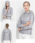 Lightweight Mid-Season Hooded Puffer Jacket