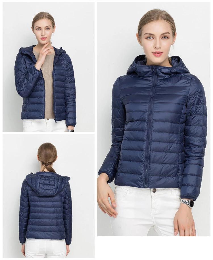 Lightweight Mid-Season Hooded Puffer Jacket