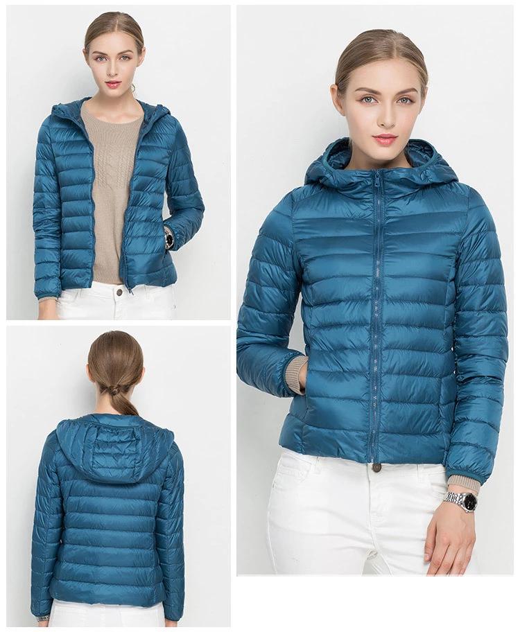Lightweight Mid-Season Hooded Puffer Jacket