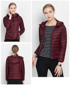 Lightweight Mid-Season Hooded Puffer Jacket