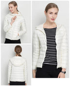 Lightweight Mid-Season Hooded Puffer Jacket