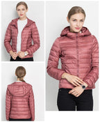 Lightweight Mid-Season Hooded Puffer Jacket