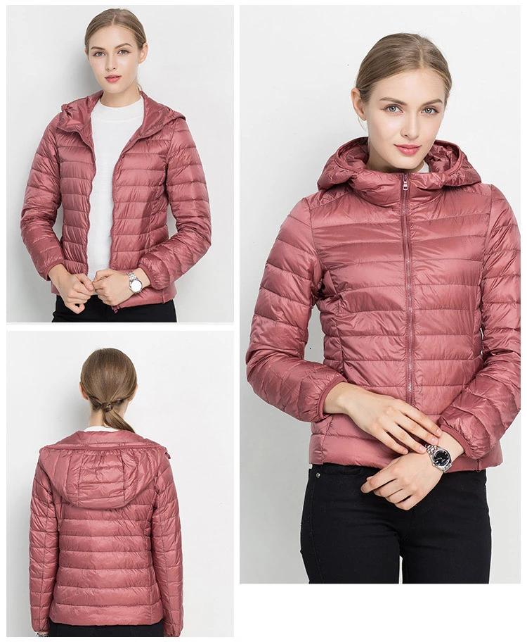 Lightweight Mid-Season Hooded Puffer Jacket