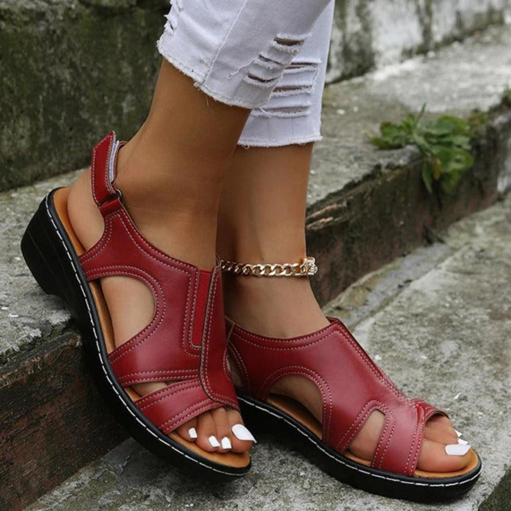 Women Spring Cutout Platform Sandals