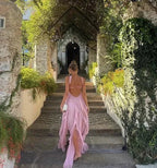 Strapless Long Dress for Women with Floral Details